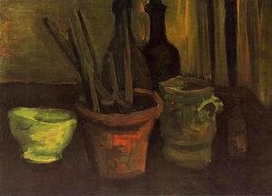 Vincent Van Gogh - Still Life With Paintbrushes In A Pot