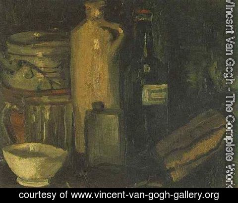 Vincent Van Gogh - Still Life With Pots Jar And Bottles