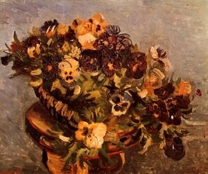 Vincent Van Gogh - Tambourine With Pansies