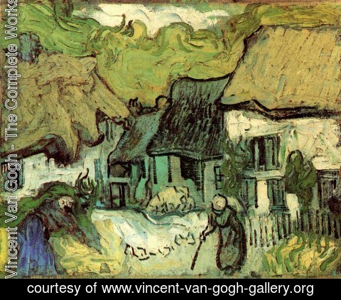 Vincent Van Gogh - Thatched Cottages In Jorgus
