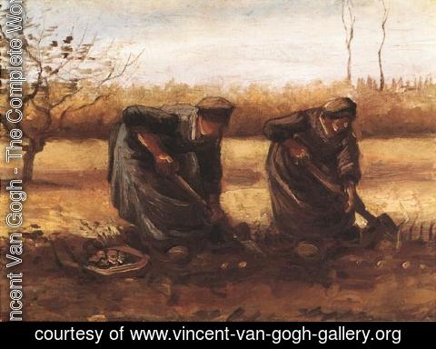 Vincent Van Gogh - Two Peasant Women Digging Potatoes