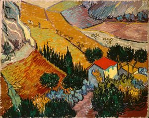 Vincent Van Gogh - Valley With Ploughman Seen From Above