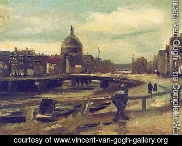 Vincent Van Gogh - View Of Amsterdam From Central Station