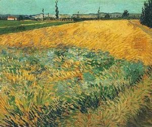Vincent Van Gogh - Wheat Field With The Alpilles Foothills In The Background