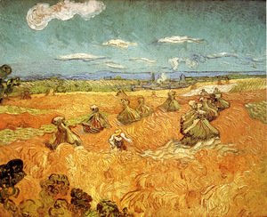 Vincent Van Gogh - Wheat Stacks With Reaper