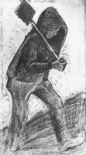 Vincent Van Gogh - Miner Carrying a Shovel