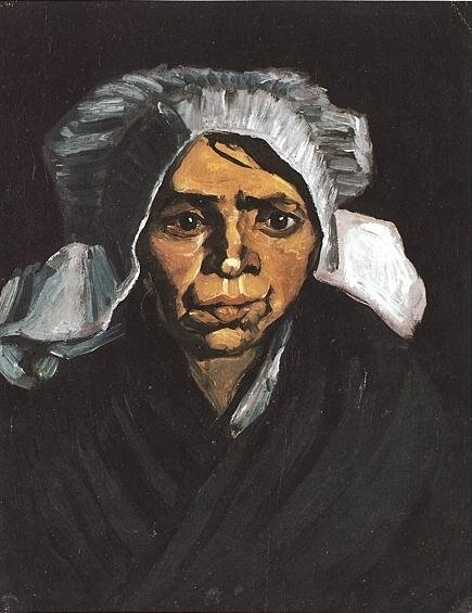 Head Of A Peasant Woman With White Cap I