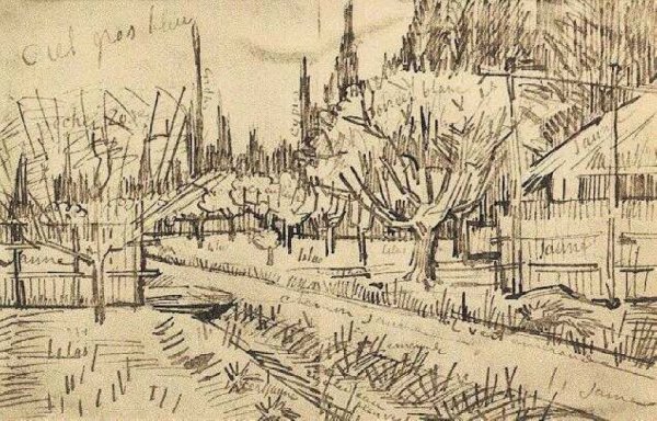 Orchard Surrounded by Cypresses 2