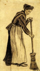 Woman with a Broom