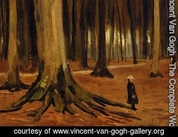 Vincent Van Gogh - Girl in the Woods