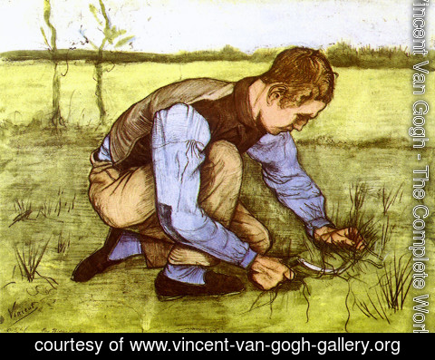 Vincent Van Gogh - Boy Cutting Grass with a Sickle