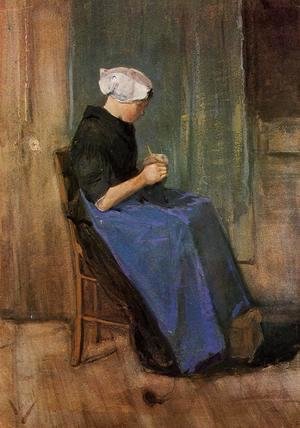 Vincent Van Gogh - Young Scheveningen Woman Knitting