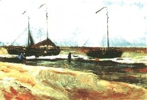 Vincent Van Gogh - The Beach at Scheveningen in Calm Weather