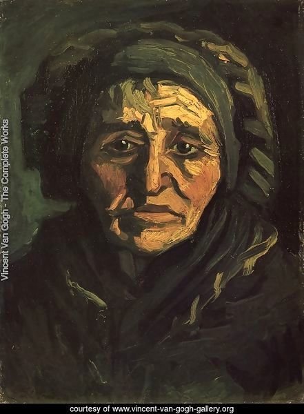 Head of a Peasant Woman with a Greenish Lace Cap