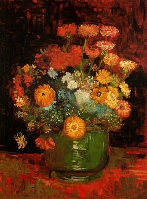 Vincent Van Gogh - Vase with Zinnias 2