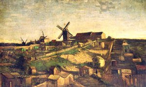 Vincent Van Gogh - Montmartre: the Quarry and Windmills 2