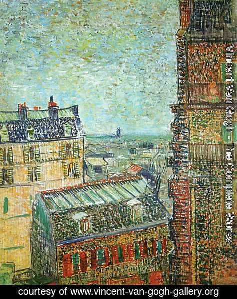 Vincent Van Gogh - View of Paris from Vincent's Room in the Rue Lepic