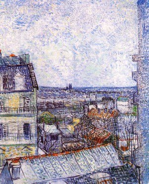 Vincent Van Gogh - View of Paris from Vincents Room in the Rue Lepic