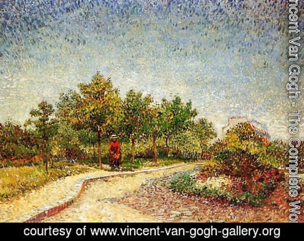 Vincent Van Gogh - Lane in Voyer d'Argenson Park at Asnieres