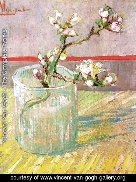Vincent Van Gogh - Blossoming Almond Branch in a Glass