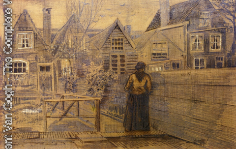 Vincent Van Gogh - Sien's Mother's House Seen from the Backyard