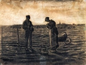 Vincent Van Gogh - The Evening Prayer (after Millet)
