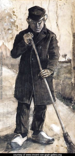 A Man with a Broom