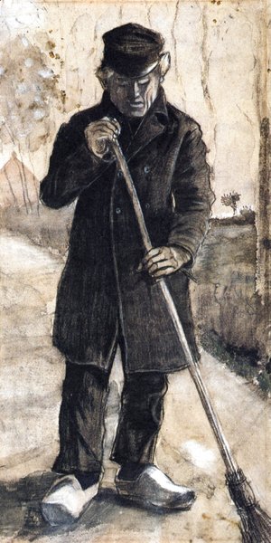 Vincent Van Gogh - A Man with a Broom