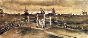 Vincent Van Gogh - Windmils at Dordrecht
