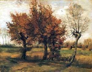 Vincent Van Gogh - Autumn Landscape with Four Trees