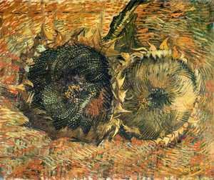 Vincent Van Gogh - Still Life with Two Sunflowers