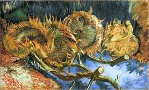 Vincent Van Gogh - Still Life with Four Sunflowers