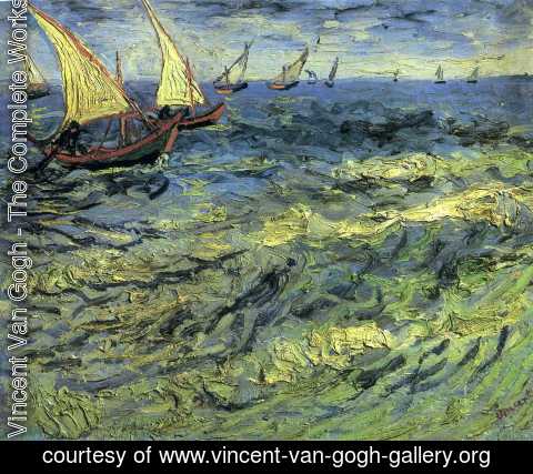 Vincent Van Gogh - Fishing Boats at Sea