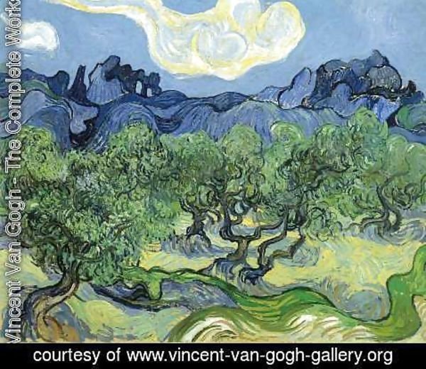 Vincent Van Gogh - The Alpilles with Olive Trees in the Foreground
