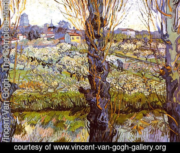 Vincent Van Gogh - Orchard in Bloom with Poplars