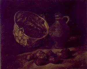 Vincent Van Gogh - with Copper Kettle, Jar and Potatoes