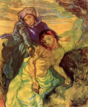 Pieta (wg Delacroix), 1889r
