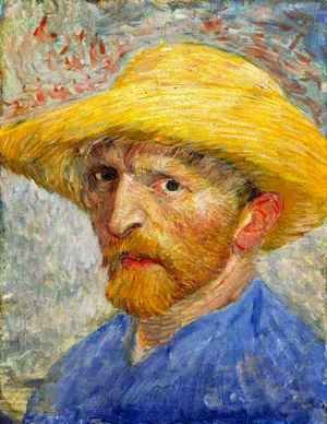 Autoportrait au chapeau de paille 2 1887