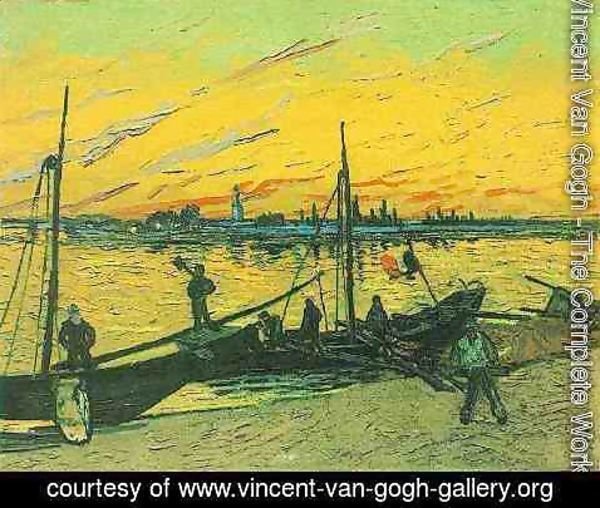 Vincent Van Gogh - Barges  1888