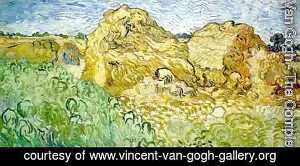 Vincent Van Gogh - Champ et botte de foin 1890