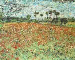 Vincent Van Gogh - Champs aux coquelicots 1890