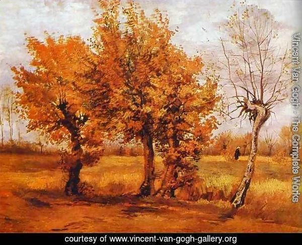 Paysage D Automne 14 By Vincent Van Gogh Oil Painting Vincent Van Gogh Gallery Org