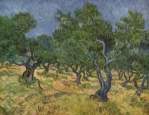 Vincent Van Gogh - Plantation d'oliviers 1 1889