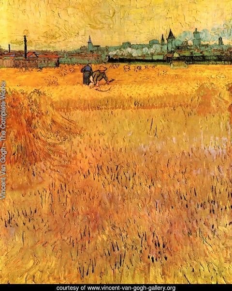 Arles View From The Wheat Fields 1888