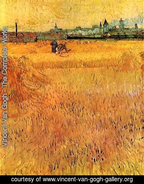 Vincent Van Gogh - Arles View From The Wheat Fields 1888