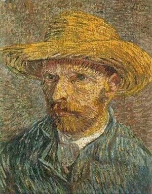 Vincent Van Gogh - Self Portrait With Straw Hat 1 1888