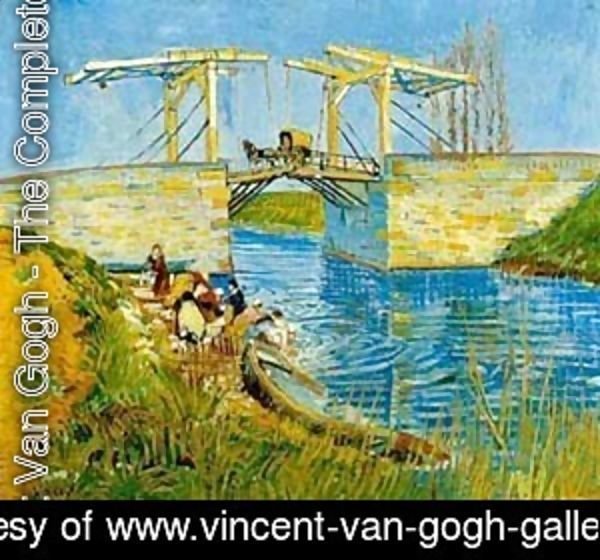 Vincent Van Gogh - The Langlois Bridge With Women Washing 1888