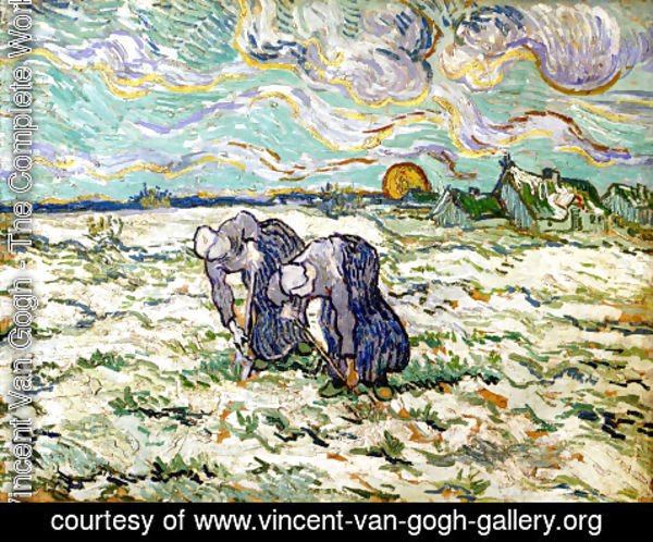 Vincent Van Gogh - The Weeders (after Millet)
