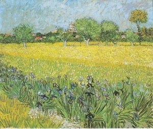 View Of Arles With Iris 1889