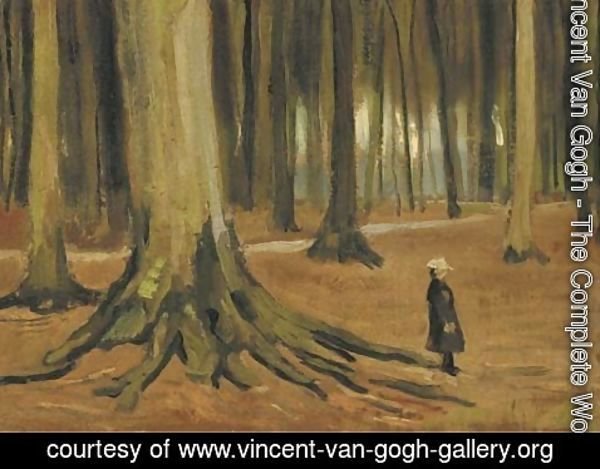 Vincent Van Gogh - A Girl in a Wood